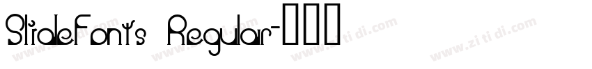 SlideFonts Regular字体转换